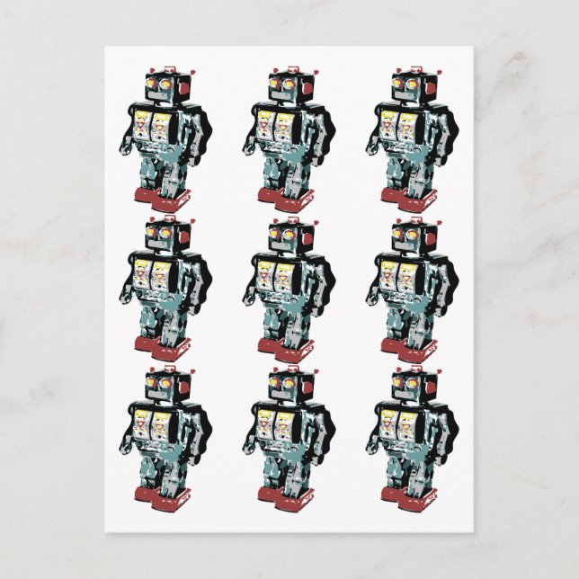Postal 9 Robots (Anverso)