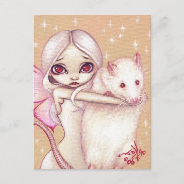 Postal "A Beautiful Rat" (Anverso)