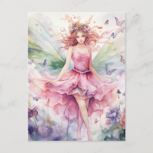 Postal A Beautiful Spring Fairy (Anverso)