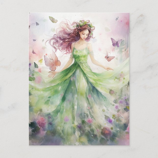 Postal A Beautiful Spring Fairy (Anverso)