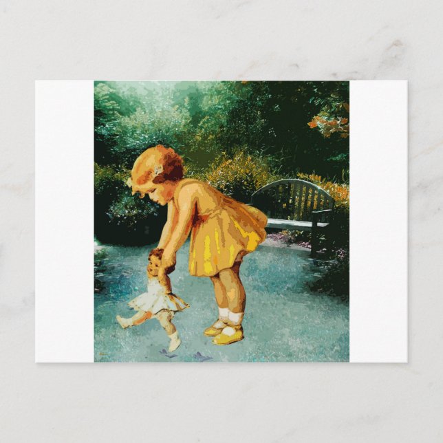 POSTAL A CAMINAR POR EL JARDÍN (Anverso)