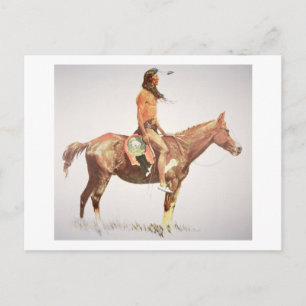 Postal A Cheyenne Brave, 1901 (color litho)
