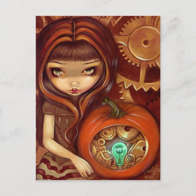 Postal "A Clockwork Pumpkin" (Anverso)