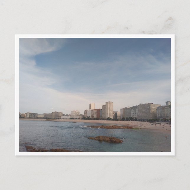 Postal A Coruna, Galicia (España) (Anverso)