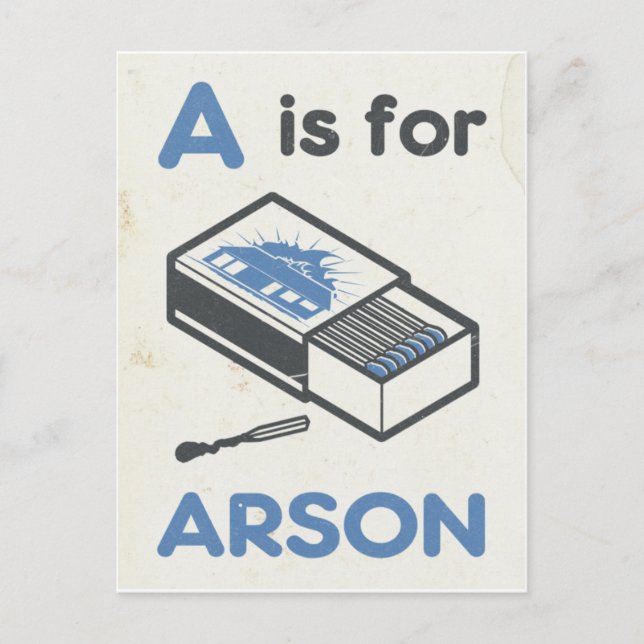 Postal A es para Arson (Anverso)