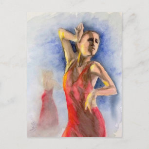 POSTAL A FLAMENCO DANCER 2