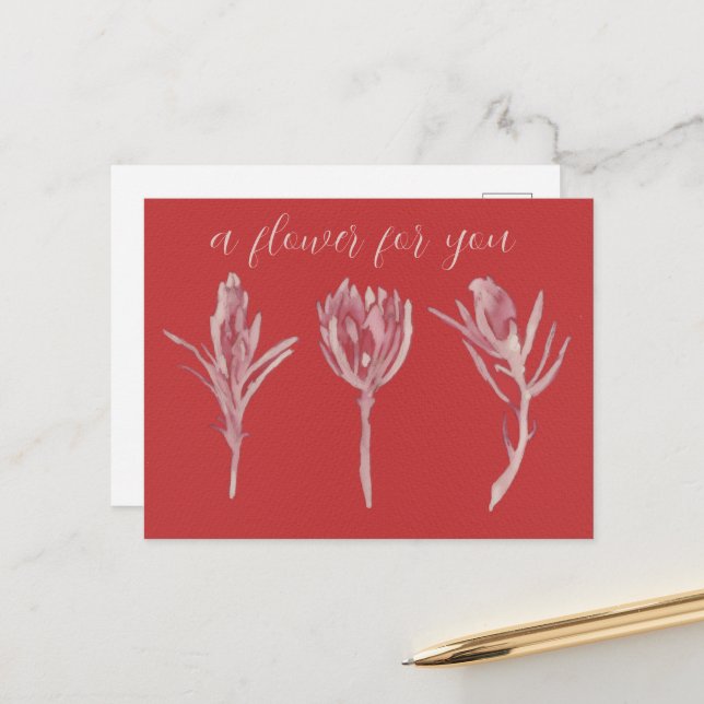 Postal A flower for you (Anverso/Reverso In Situ)