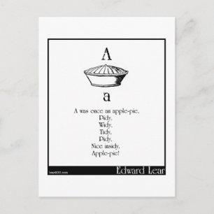 Postal A fue una vez un pastel de manzana
