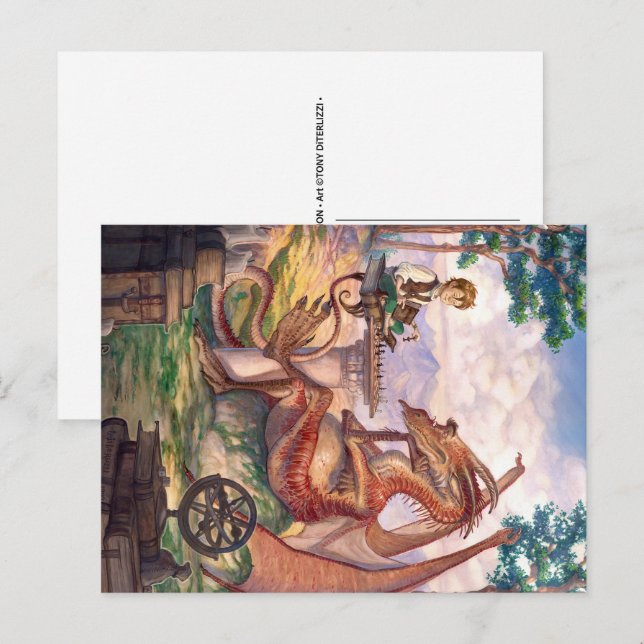 Postal “A Golden Afternoon” Postcard (Anverso / Reverso)