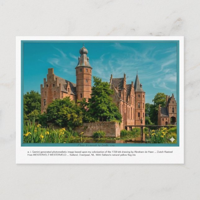 Postal a. i. Gemini generó Kasteel WESTERVELT. (Anverso)