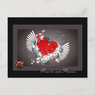 Postal a la carta amour saint valentin