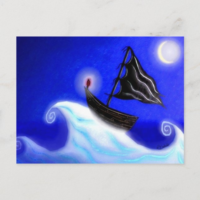 Postal A la deriva (Anverso)