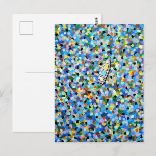 Postal A la deriva a través de los sueños Pintura de Alfr