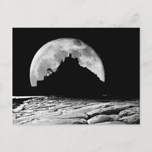 Postal A la luz de la luna plateada.