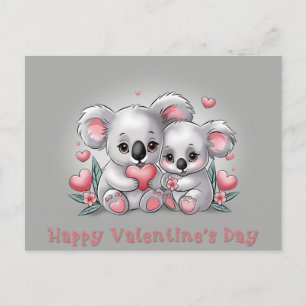 Postal A la Personalizado educada Koala le encanta el día
