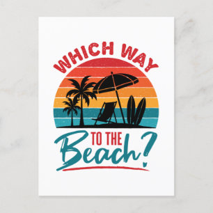 Postal A la playa Cute Summer Beach Lover