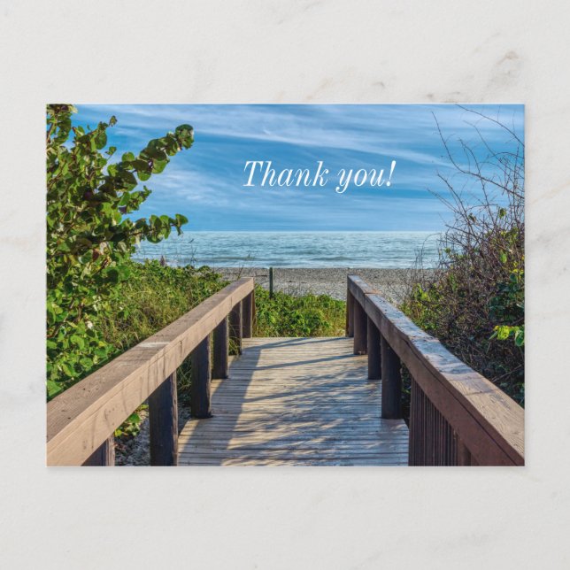 Postal A la playa gracias (Anverso)