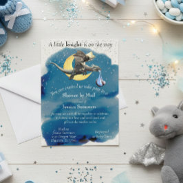 Postal A Little Knight Dragon Baby Shower By Mail Plata 