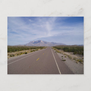 Postal A lo largo de la carretera - El Capitan - Montañas