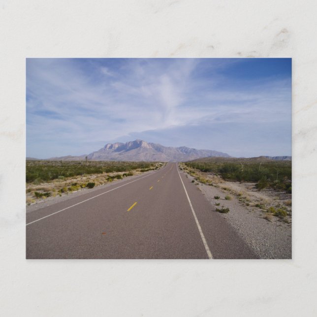 Postal A lo largo de la carretera - El Capitan - Montañas (Anverso)