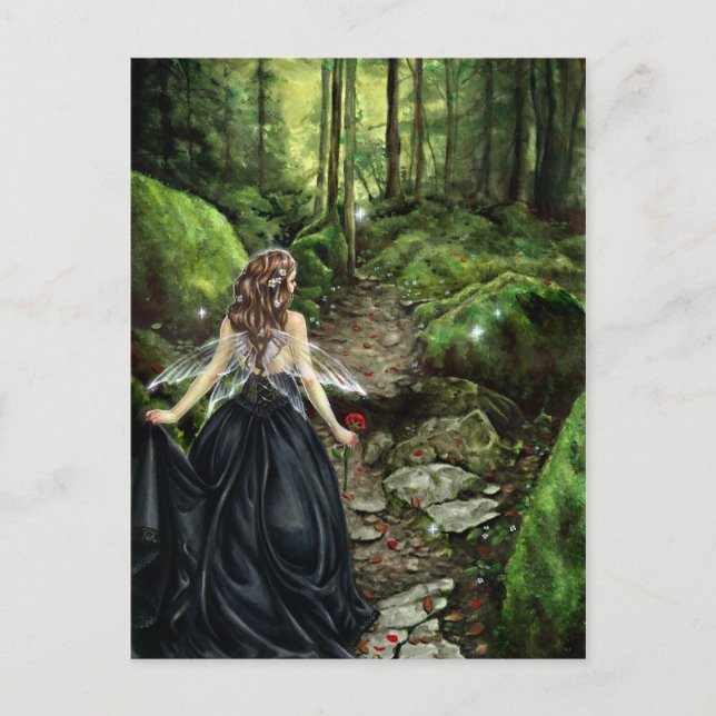 Postal A lo largo de la ruta forestal (Anverso)