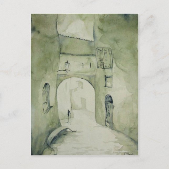 Postal a lo largo de las calles (Anverso)