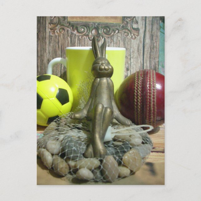 Postal A lo largo de todo el terreno de juego y el cricke (Anverso)