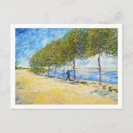 Postal A lo largo del Sena por Vincent Van Gogh