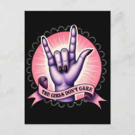 Postal A los Chicas no les importa la feminista