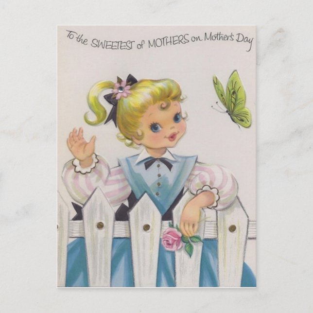 Postal A los más dulces de las madres (Anverso)