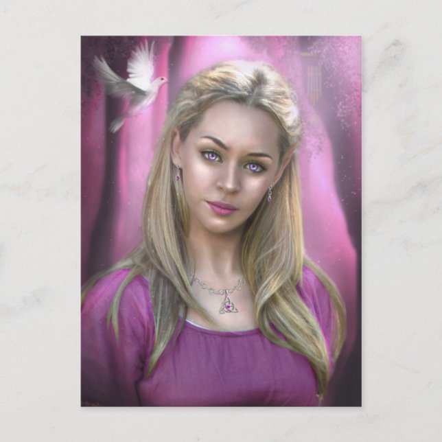 Postal A los ojos del amor (Anverso)