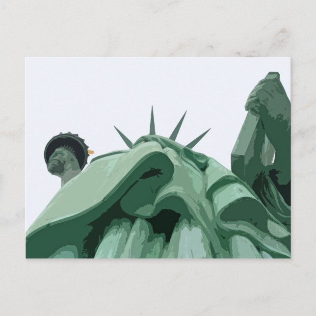 Postal A los pies de la libertad (Anverso)