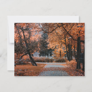POSTAL A LOS PIES DEL OTOÑO