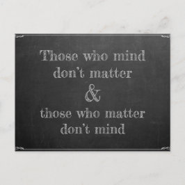 Postal A los que les importa