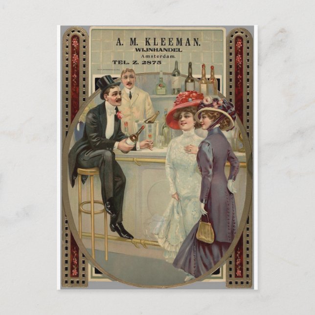 Postal A.M. Kleeman Whiskey 1900-1925 (Anverso)