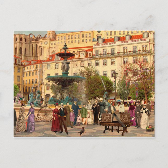 Postal A Maxia do Rossio (Lisboa) (Anverso)