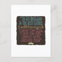 A mi esposo y al padre que podría haber imaginado