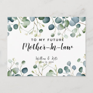 Postal A mi futura suegra verde eucalipto