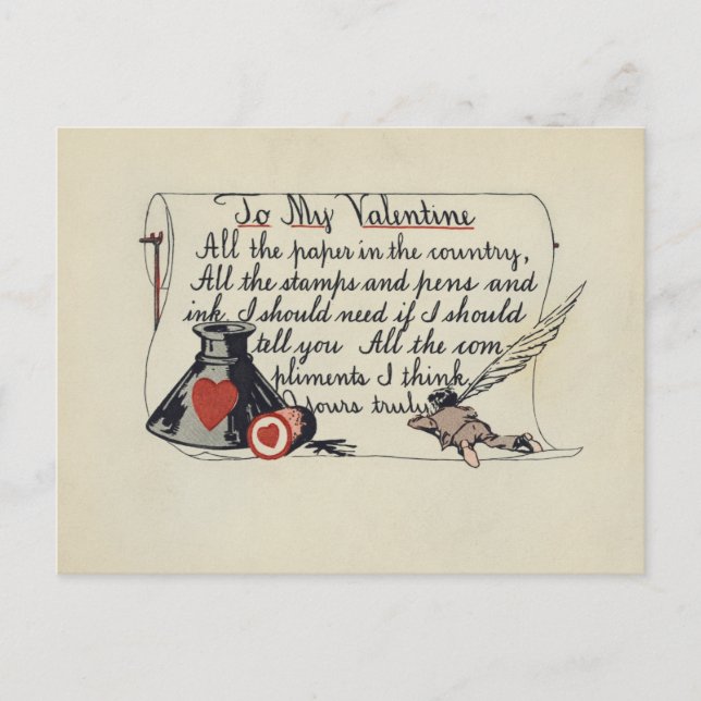 Postal A mi San Valentín (Anverso)