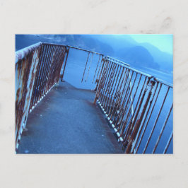 Postal A mysterious and blue-gray and desolate seaside