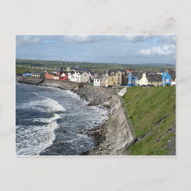 Postal A orillas de la costa (Anverso)