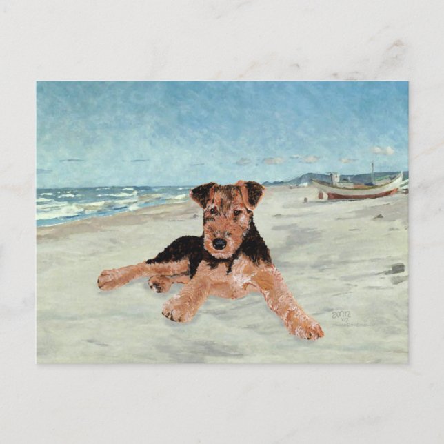 Postal A orillas del mar (Anverso)