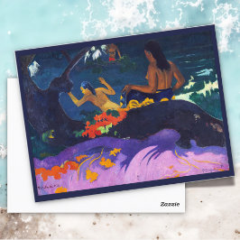 Postal A orillas del mar, Paul Gauguin