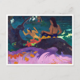 Postal A orillas del mar por Gauguin