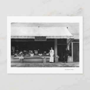 Postal A orillas del mar, vista de Oregón a la heladería