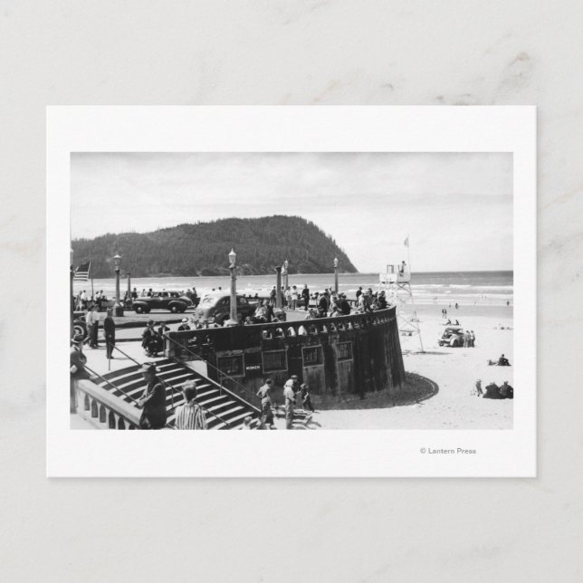 Postal A orillas del mar, vuelta de Oregón y cabeza de Ti (Anverso)