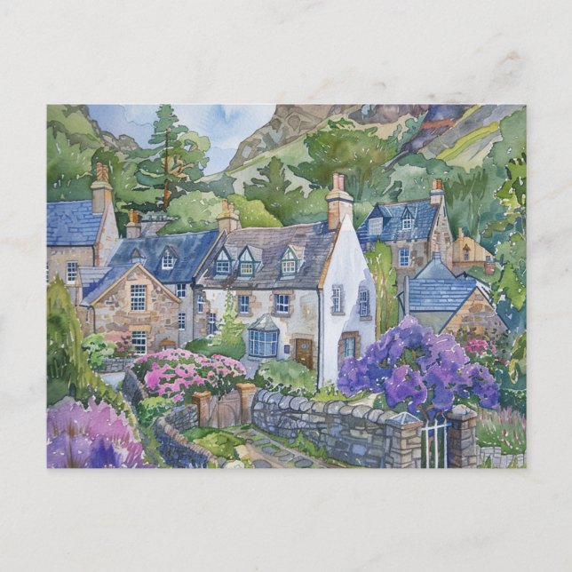 Postal A Peaceful Scottish Village (Anverso)