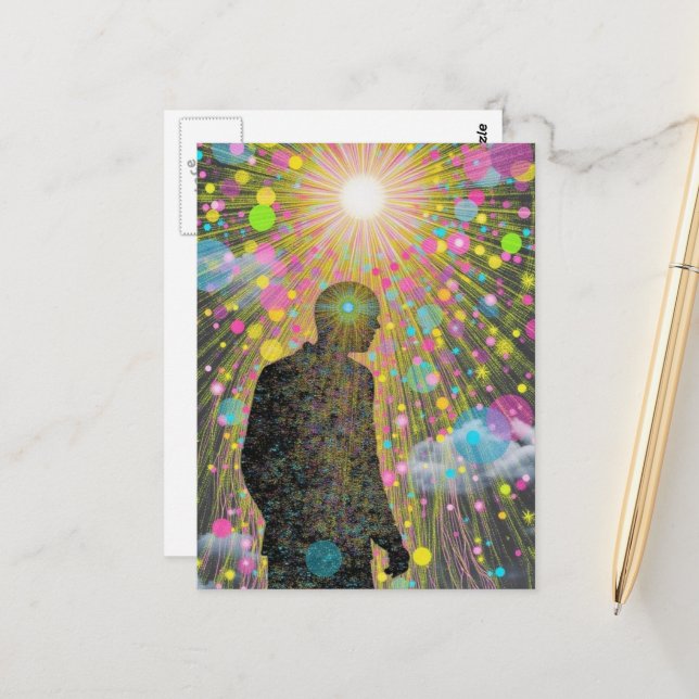 Postal A person finds themselves lost in the algorithm (Anverso/Reverso In Situ)