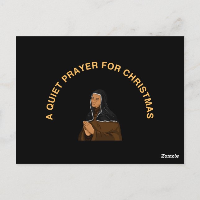 POSTAL A QUIET PRAYER FOR CHRISTMAS (Reverso)
