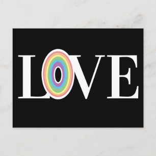 Postal A RAINBOW LE ENCANTA EL MISMO BODA DE Sexo GRACIAS